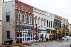 Second Street in downtown Macon, Georgia