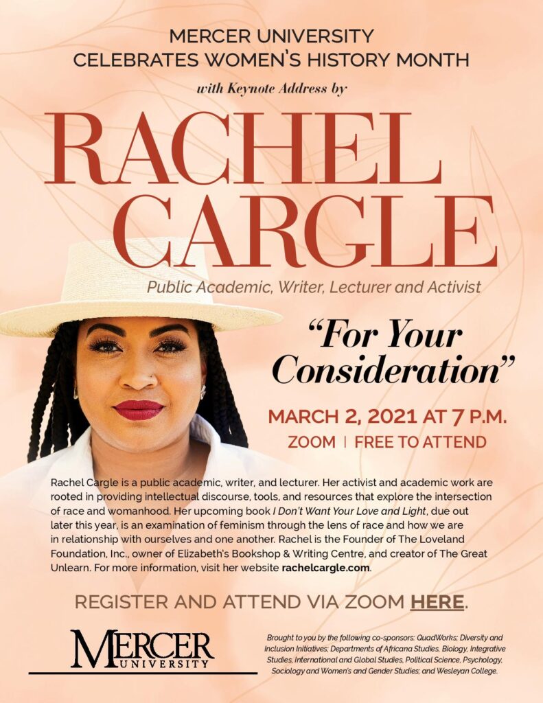 Rachel Cargle flyer