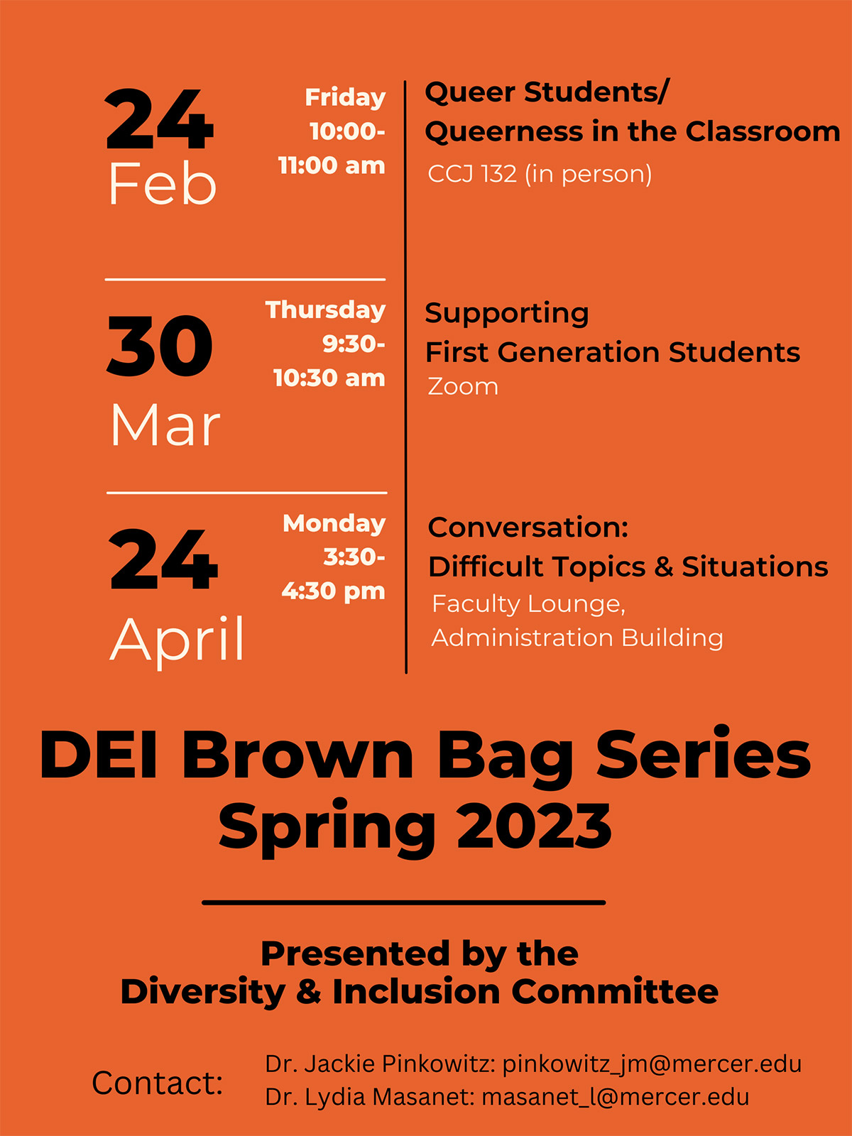 Brown Bag Series: Spring 2023
